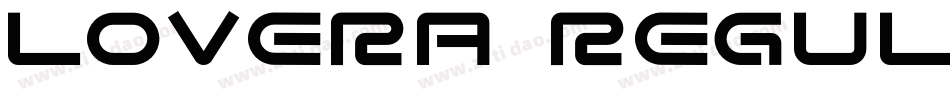 Lovera Regular字体转换